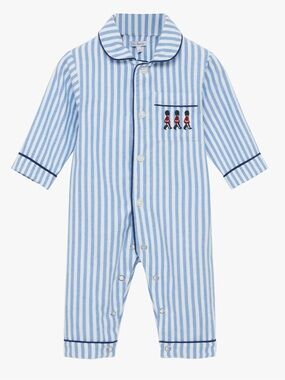 Trotters NWTs Baby Felix Onesie Nutcracker Stripes Boys 6-9 Months